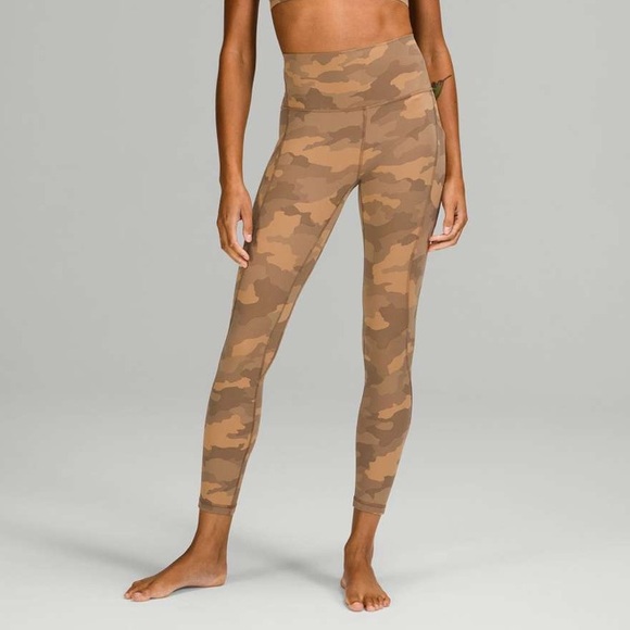 81. Lululemon Align HR Pant with Pockets 25” in Heritage 365 Camo Beige Multi - Picture 4 of 8